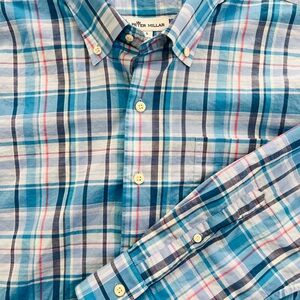 Peter Millar Multicolor Plaid Button Down Shirt